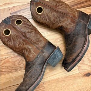 Ariat Two-Tone Brown Western Boots